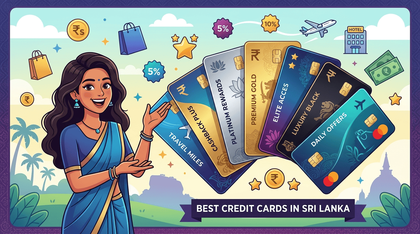 Best Credit Cards Comparison in Sri Lanka 2026 (12 Banks Compared with Real Fees and Cashback)