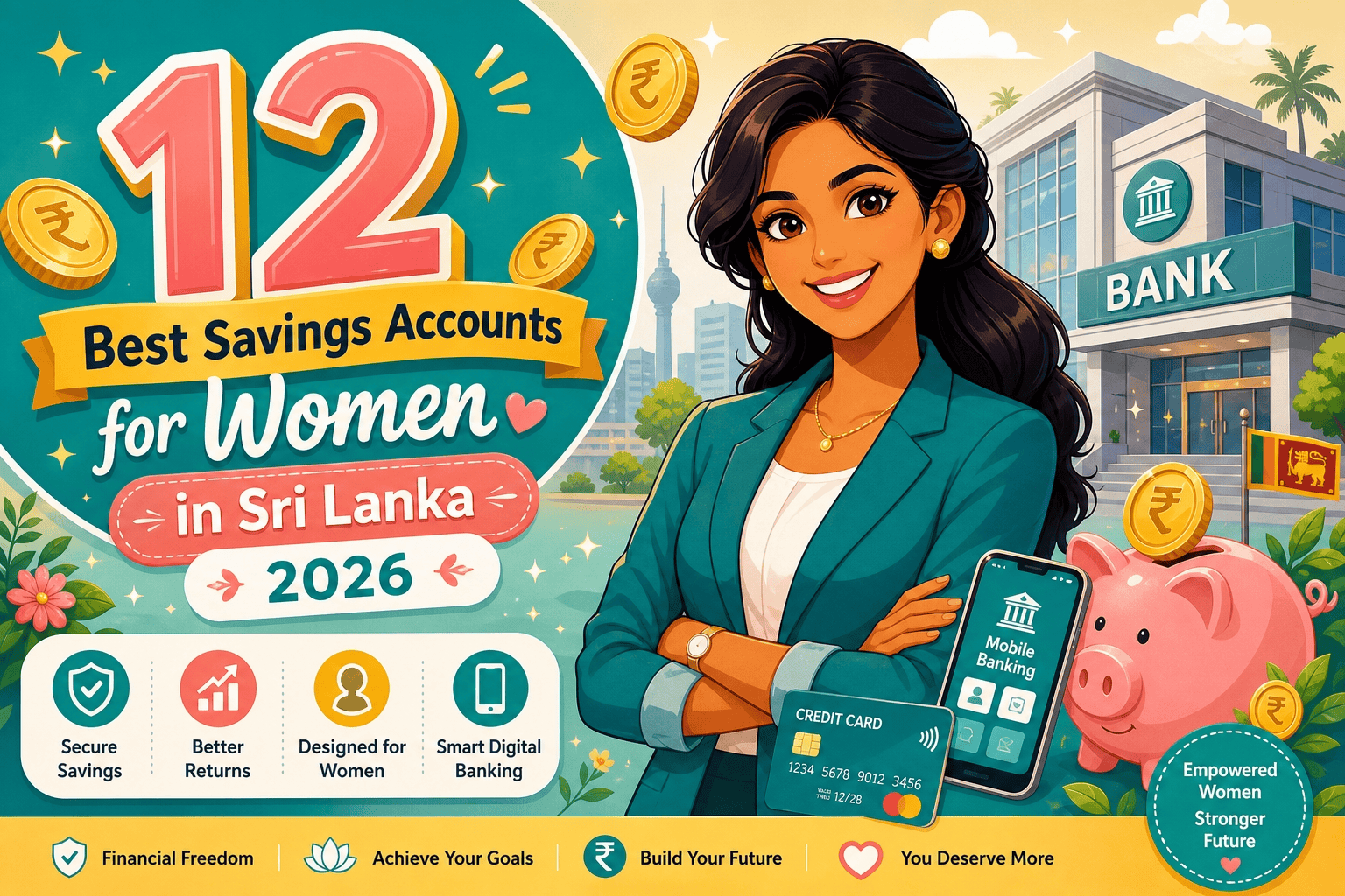 Best Women Savings Account in Sri Lanka 2026: 12 Banks Compared
