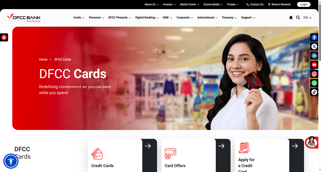 DFCC Bank Credit Cards