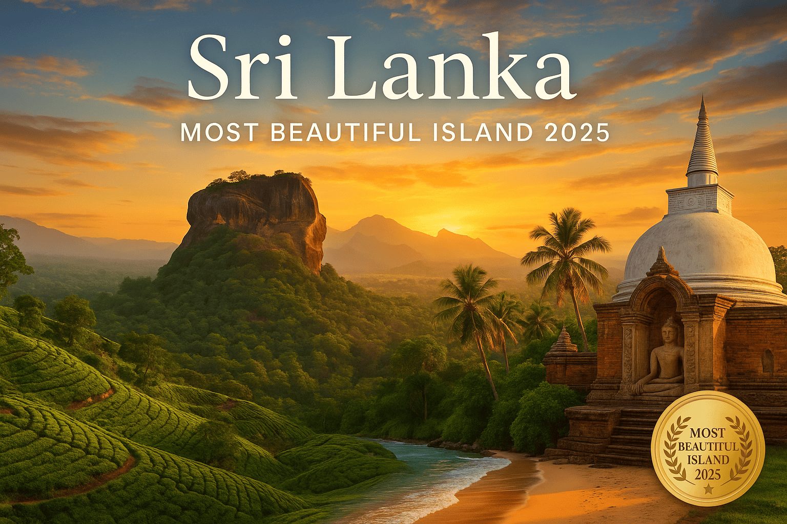 Sri Lanka Wins The Most Beautiful Island in The World Award 2025