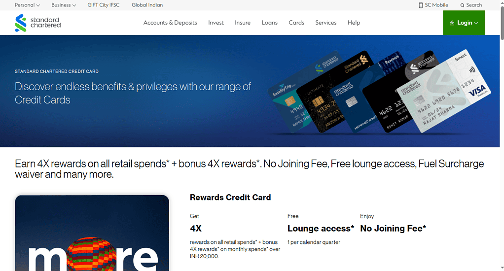 Standard Chartered Credit Cards