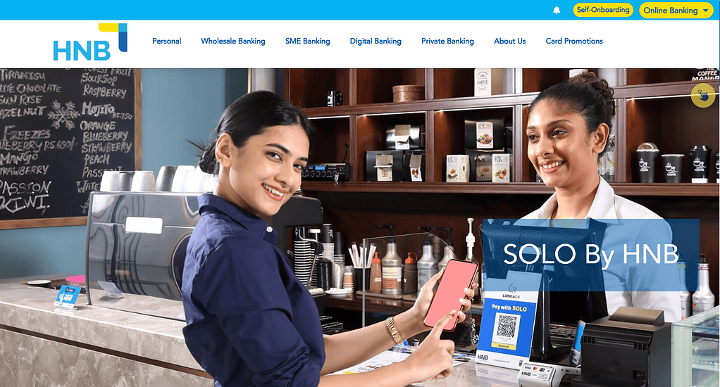 HNB SOLO: For QR Payments and Social Transfers