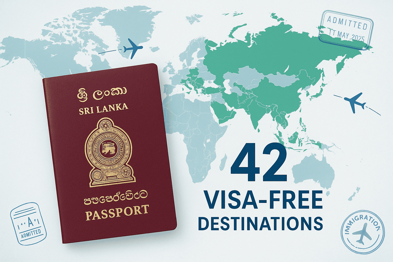 Visa-Free Countries for Sri Lankan Passport Holders in 2026